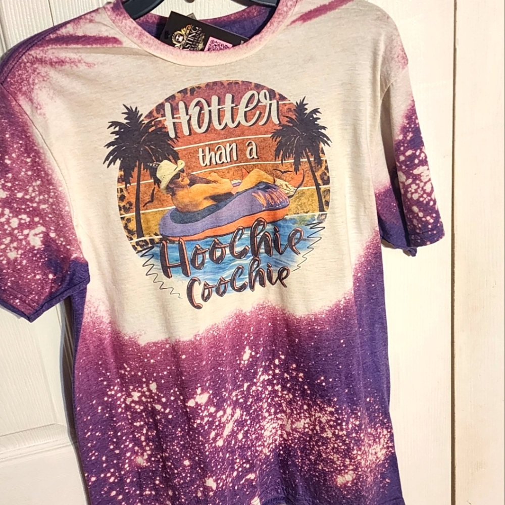Custom Bleached Graphic Tee